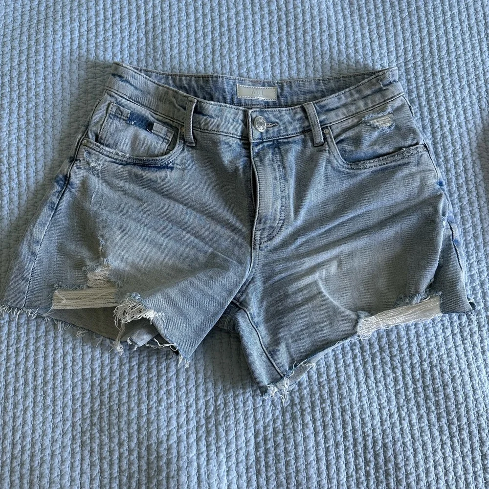 Kut from the Kloth Jane high waist long Jean Shorts